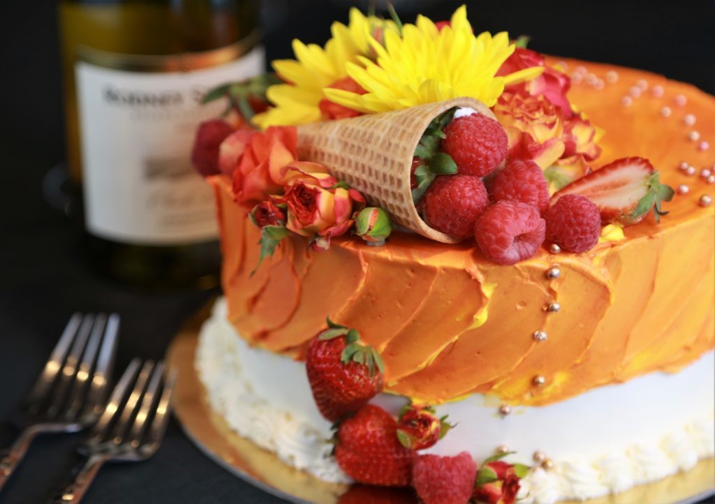 This stunning entry was donated by Costeaux Bakery. The Annual Art of Dessert Gala, an event to generate funding for programs that educate thousands of local students each year, was held at the Luther Burbank Center for the Arts Saturday April 7th, 2018. (Photos Will Bucquoy/For the Press Democrat)