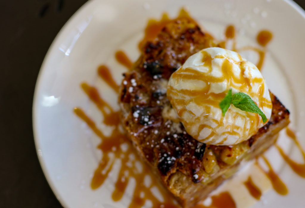 Sweet potato bread pudding at Sweet T’s in Windsor. Heather Irwin/PD