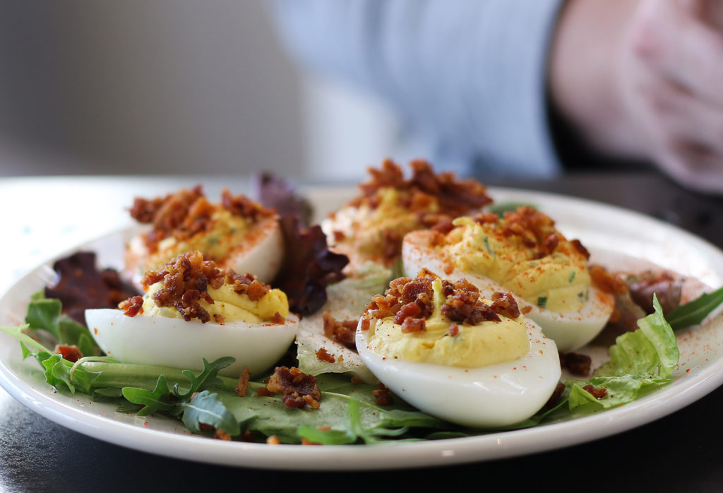 Deviled eggs at Sweet T’s in Windsor. Heather Irwin/PD