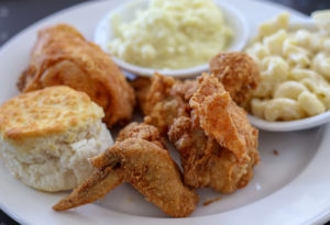 Fried chicken at Sweet T’s in Windsor. Heather Irwin/PD