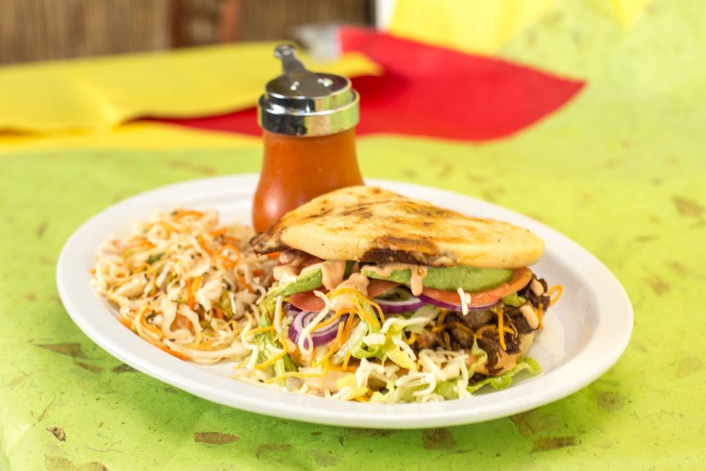 The Pupusa Burger at Don Julio's in Rohnert Park. (La Prensa Sonoma)