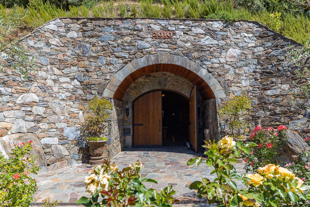 Entrance to the wine cave at Thomas George Estates in Healdsburg. (Thomas George Estates)