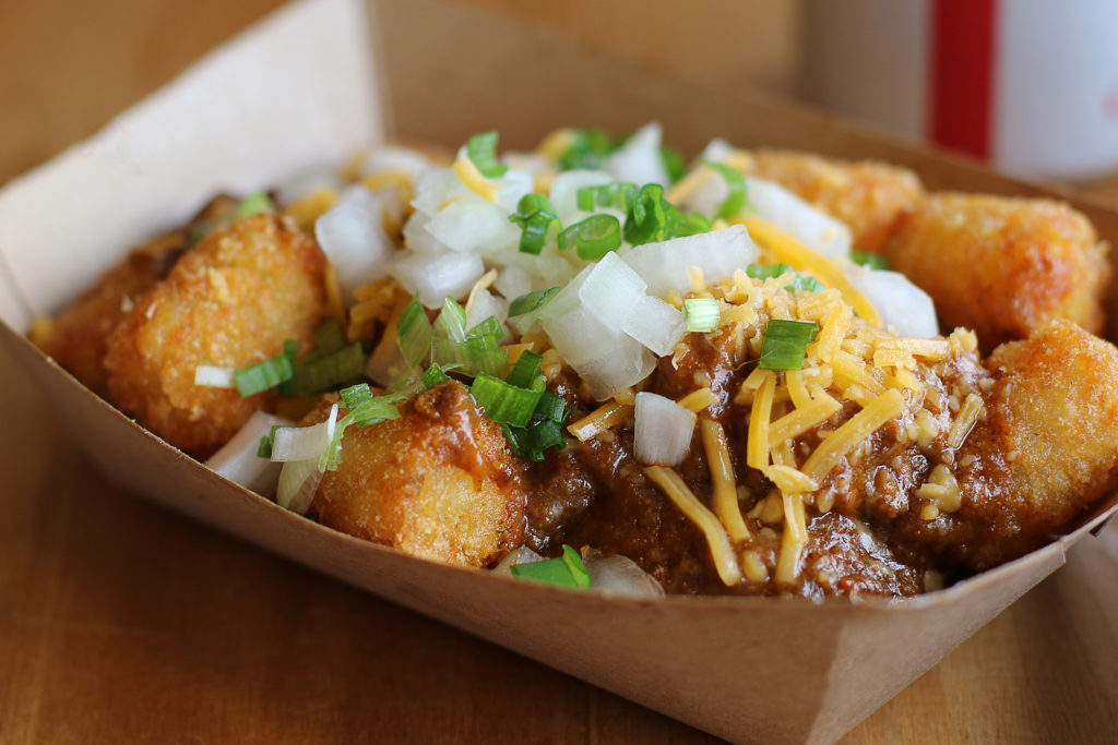 Chili cheese tots at Chili Joe’s in Petaluma. Hether Irwin/PD