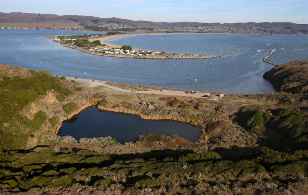 The site where the Bodega Bay Nuclear Power Plant was proposed but never built, in Bodega Bay on Wednesday, November 26, 2014. Plans for the nuclear plant were abandoned in 1964. (Christopher Chung/ The Press Democrat)