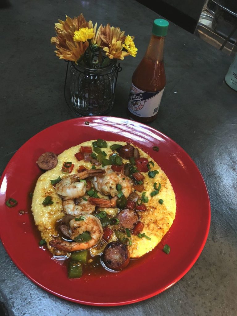 Shrimp and grits by Saucy Mama