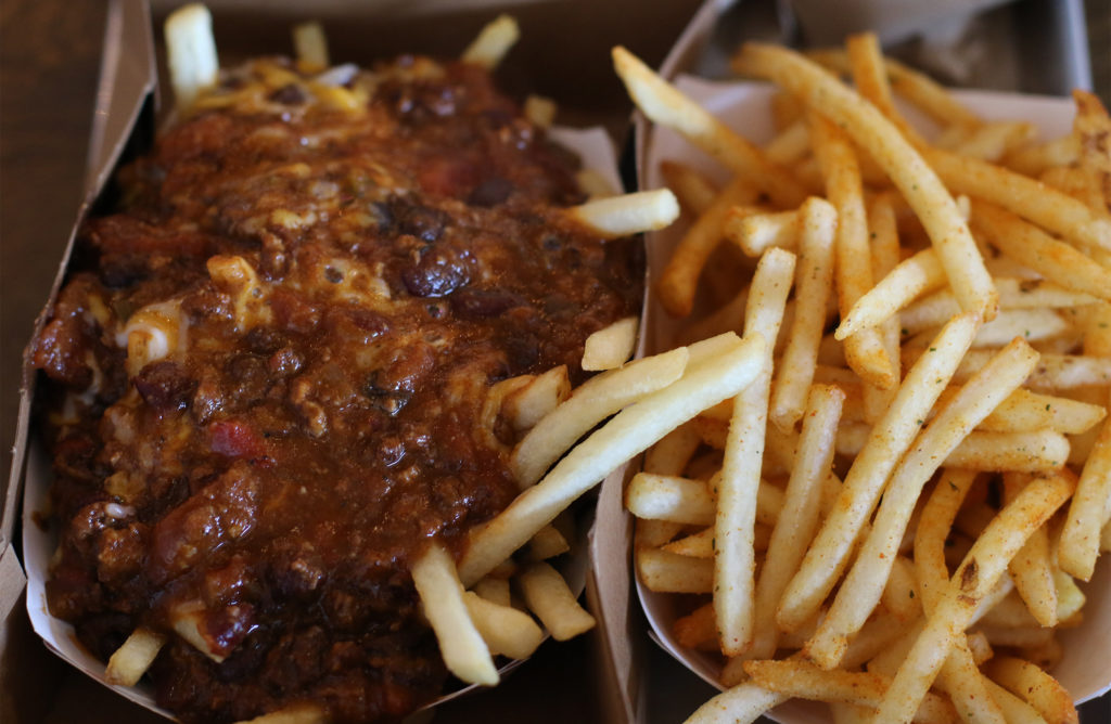 Chili fries at Acme Burger in Cotati. Heather Irwin/PD