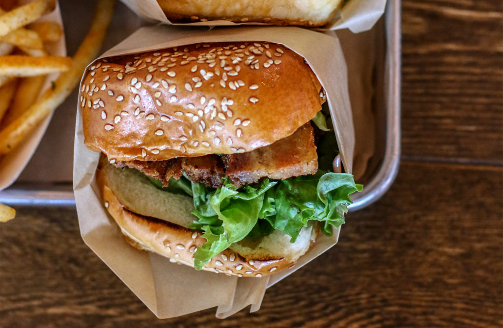 Pork Belly Burger at Acme Burger in Cotati. Heather Irwin/PD