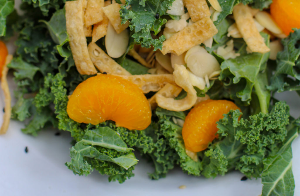 Kale salad with mandarins at Acme Burger in Cotati. Heather Irwin/PD
