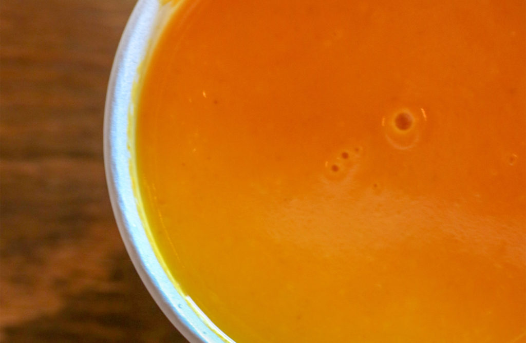 Ginger carrot soup at Acme Burger in Cotati. Heather Irwin/PD