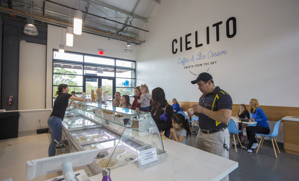 The new ice cream shop, Cielito, in the Vailetti shopping center in Boyes Hot Springs. (Photo by Robbi Pengelly/Index-Tribune)