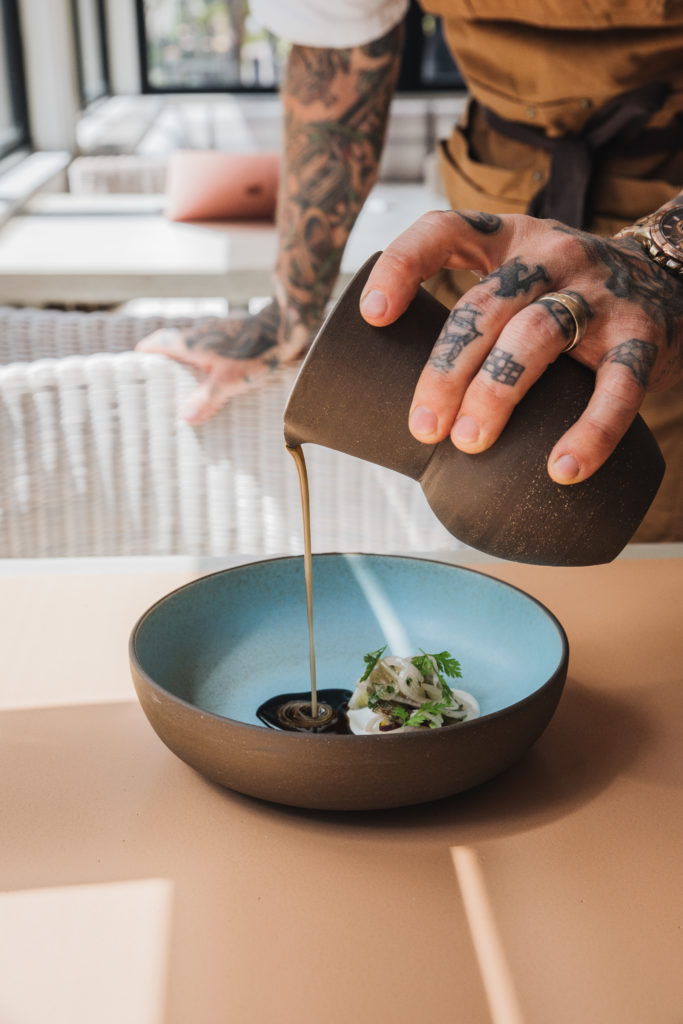 Fingerling potato soup at Layla at MacArthur Place in Sonoma. Courtesy photo