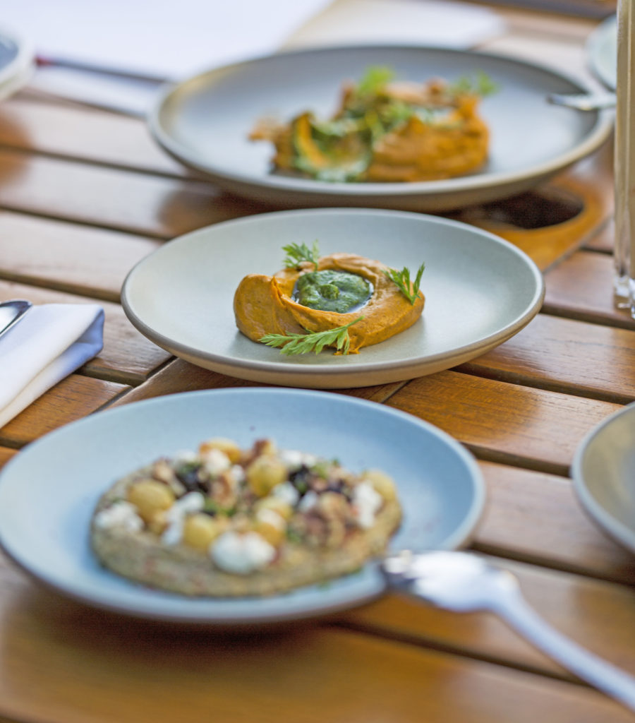Trio of mezze at Layla at MacArthur Place in Sonoma. (MacArthur Place)