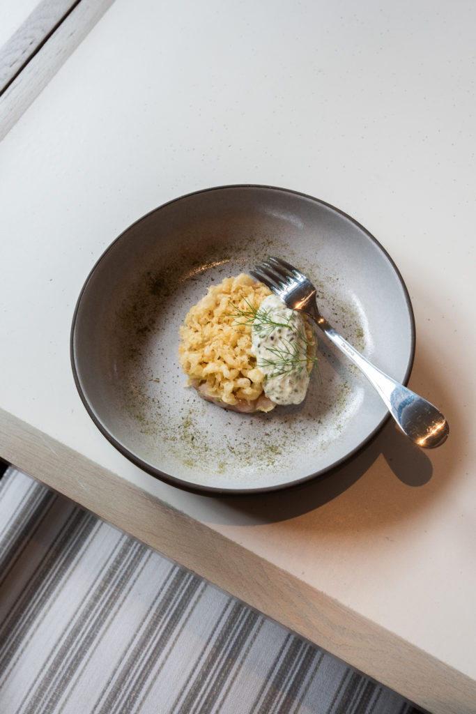 Yellowtail Crudo at Layla at MacArthur Place in Sonoma. Courtesy photo