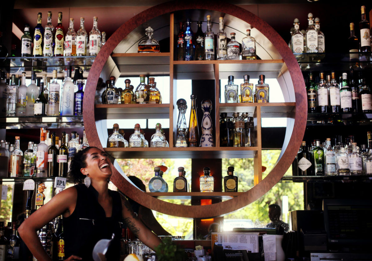 Jackson's Bar and Oven's bartender Hannah Jacobs in Santa Rosa, Wednesday, August 28, 2013. (Crista Jeremiason / The Press Democrat)