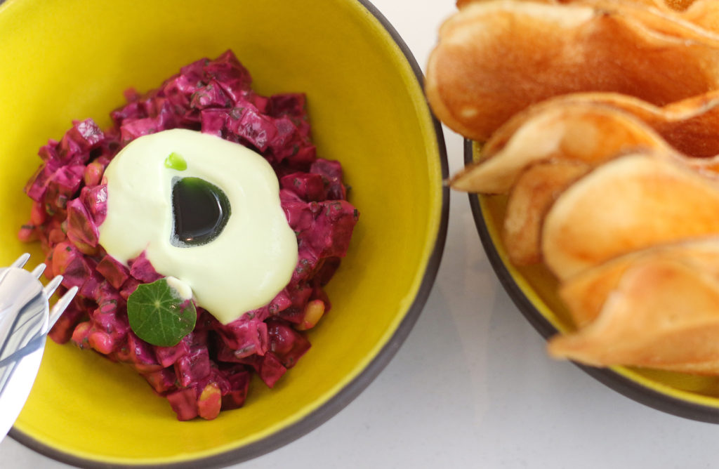 Beet salad at Layla at MacArthur Place in Sonoma. Heather Irwin/PD