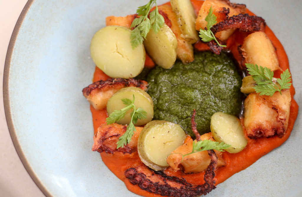 Octopus at Layla at MacArthur Place in Sonoma. Courtesy photo