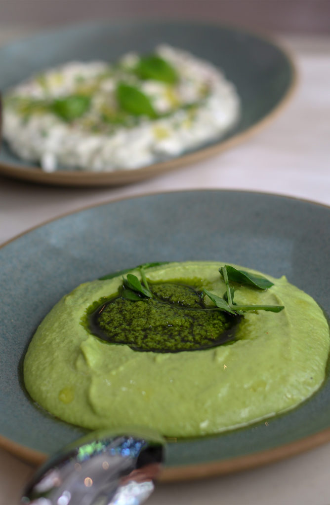 Pea hummus at Layla at MacArthur Place in Sonoma. Courtesy photo