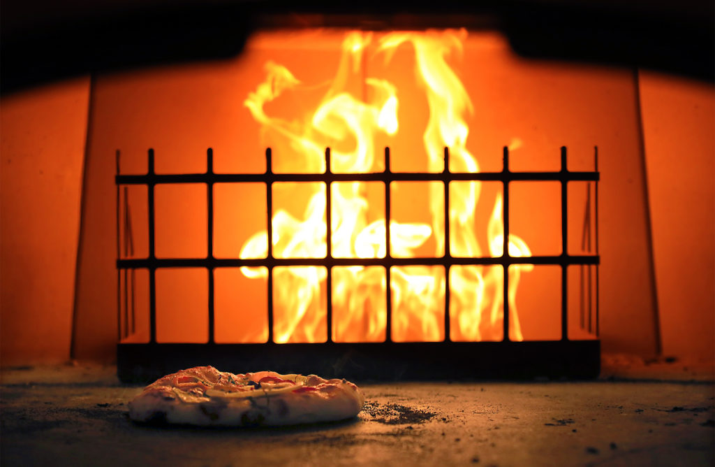 The pizza oven at SRJC's Culinary Cafe. (JOHN BURGESS / The Press Democrat)