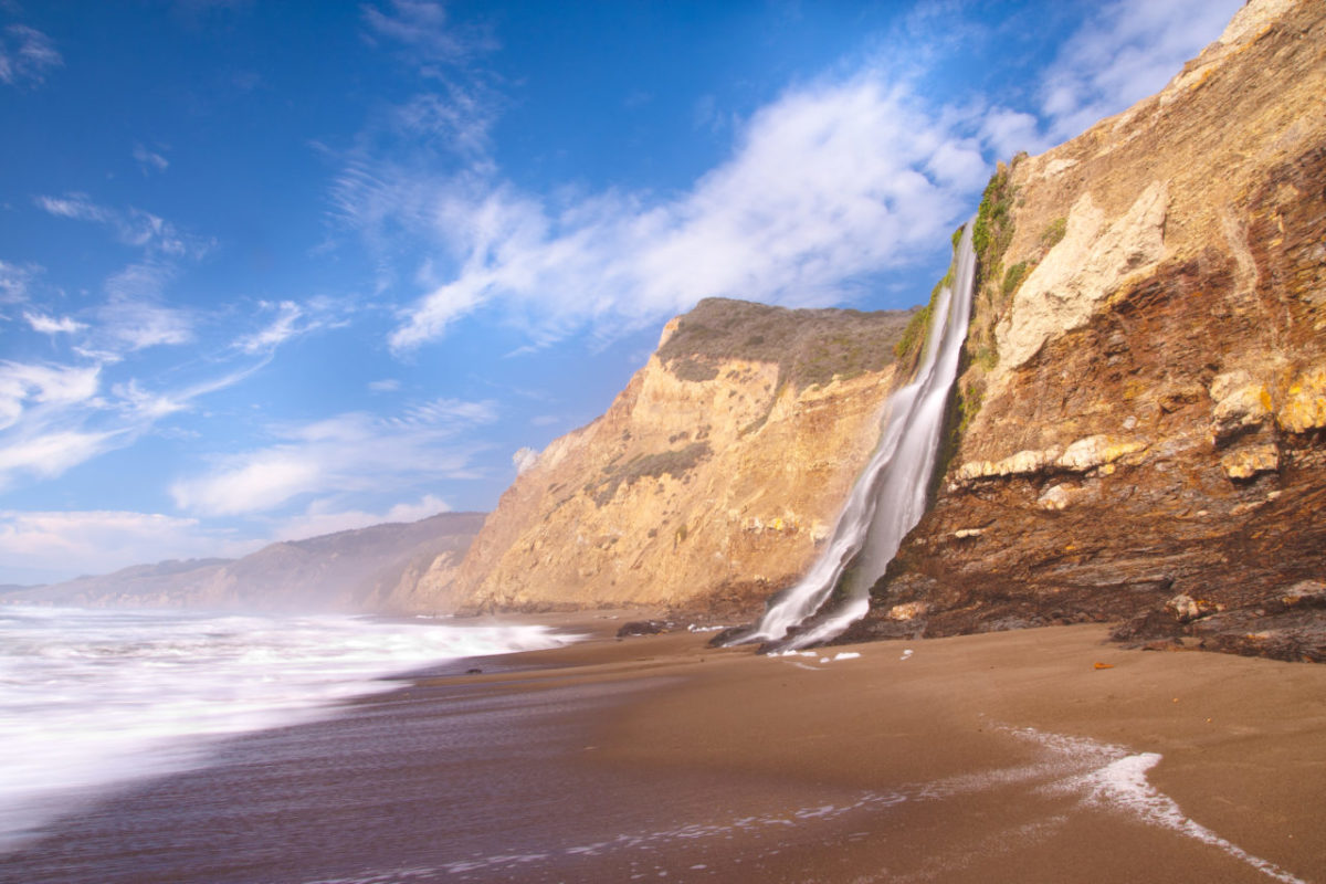 Alamere Falls are within walking distance of the Wildcat Campgrounds in Point Reyes. (Radoslaw Lecyk / Shutterstock)