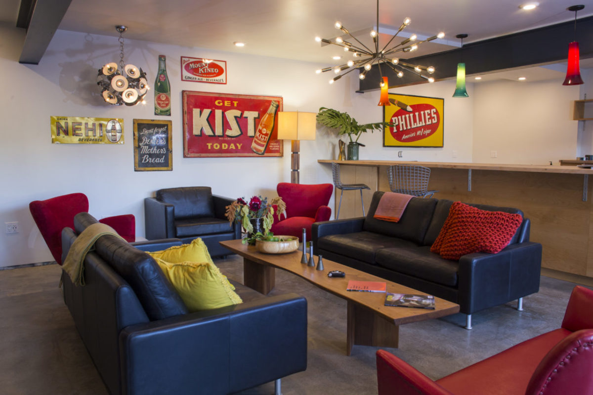 The lounge at The Astro motel in Santa Rosa. (Courtesy of The Astro)