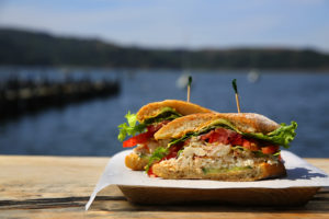 Dungeness Crab Sandwich at The Marshall Store. (Christopher Chung / The Press Democrat)