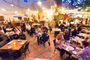 Outdoor dining at the Girl & the Fig in Sonoma. (Courtesy of the Girl & the Fig)