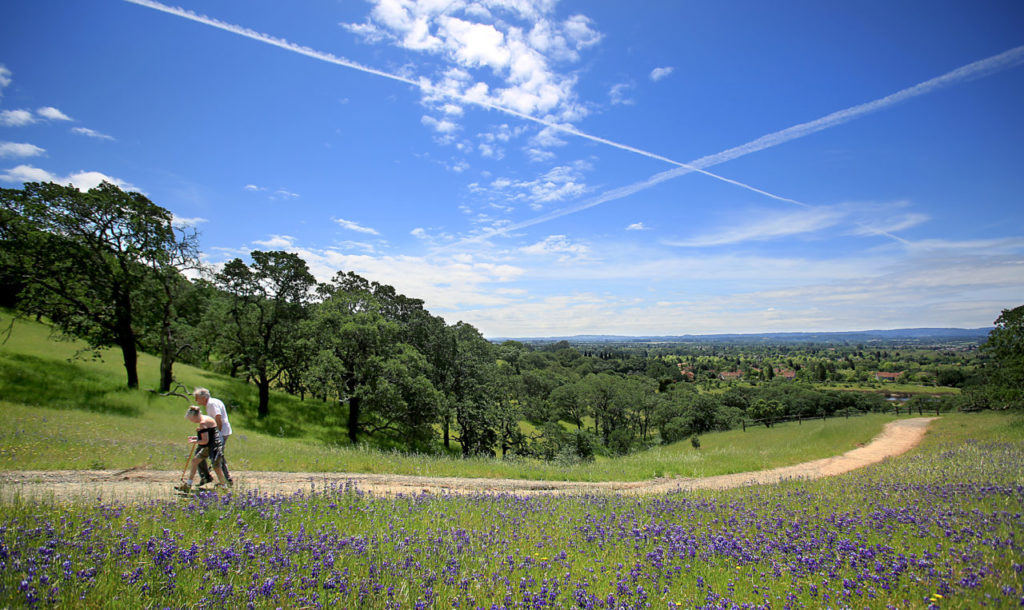 Cheryl and Bob Trottier of Windsor take advantage of warm spring weather to hike Foothill Regional Park in Windsor, Wednesday April 20, 2016. Sonoma County was once again given A grades across the board for clean air by the American Lung Association's annual air quality report. (Kent Porter / Press Democrat ) 2016