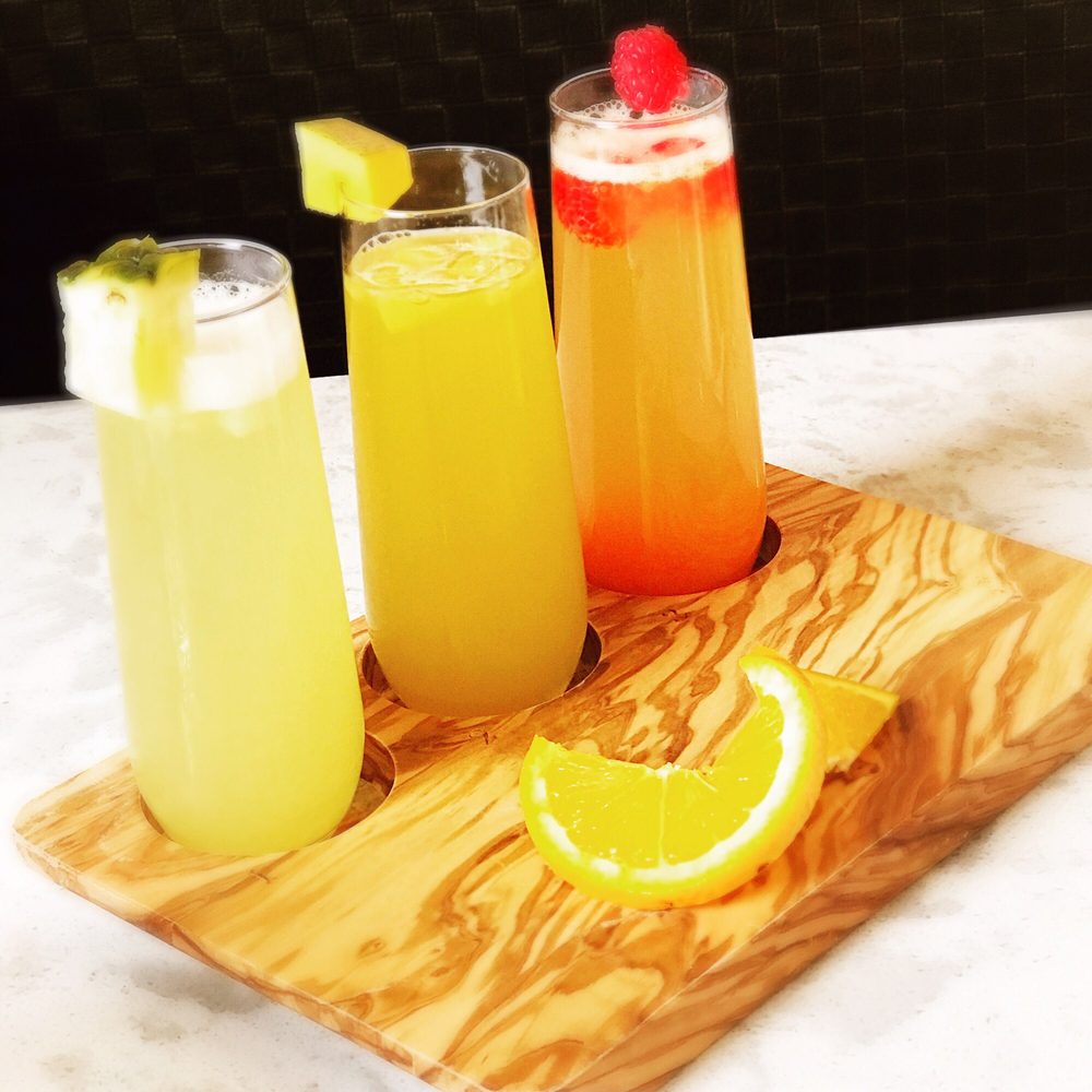 Mimosa Sampler at Cafe Mimosa. Yelp