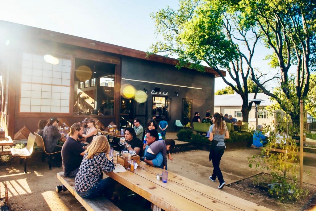 Found in Sebastopol, Handline has it all; seafood, burgers, tacos, local beer and wine. The restaurant also has outdoor picnic tables, perfect for your dog to join you for dinner. 935 Gravenstein Hwy S, Sebastopol, 707-827-3744, handline.com.