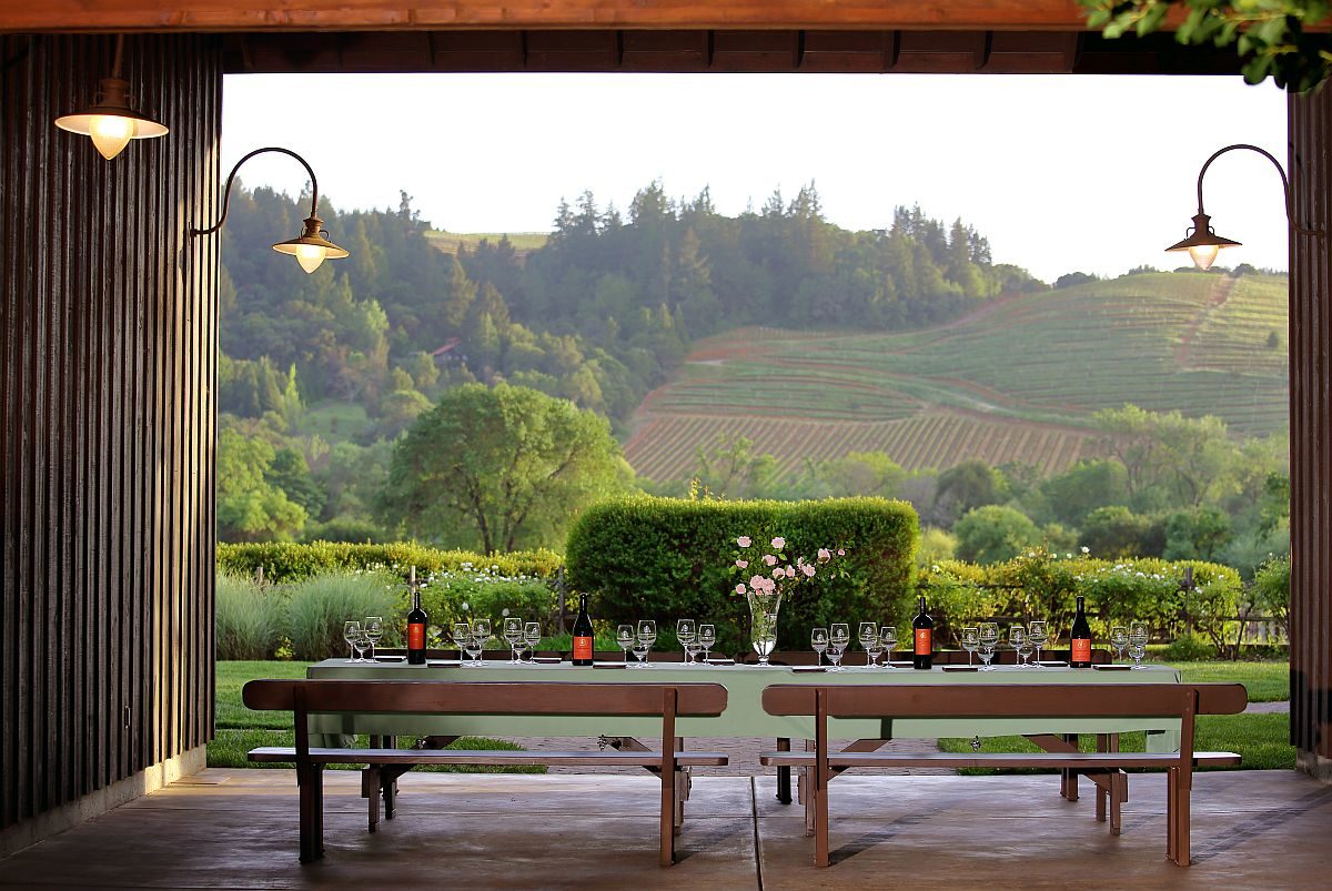 Tasting area at Dutcher Crossing winery in Geyserville. (Dutcher Crossing)