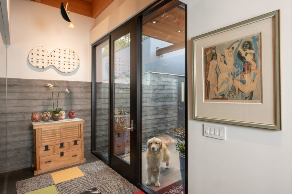 Entryway with Picaso.