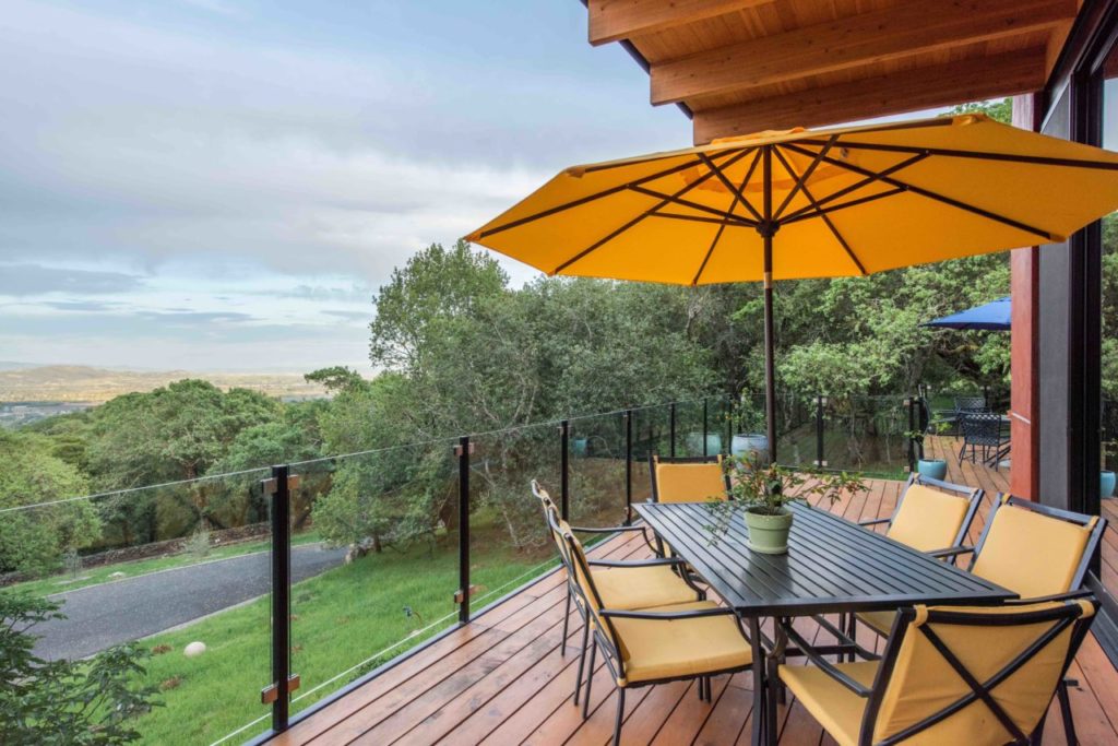 Back deck with a view.