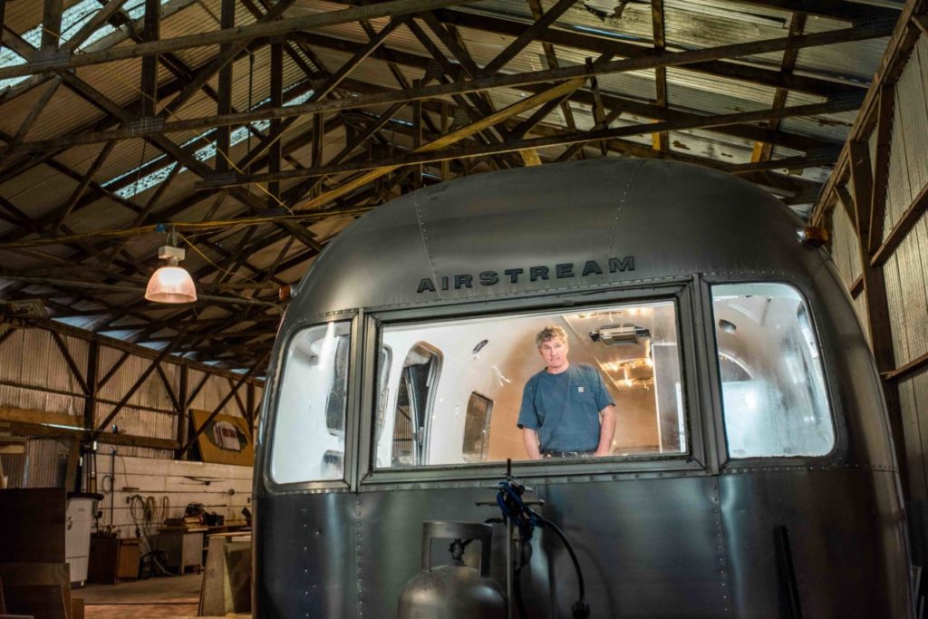 Geoff in one of his restoration projects.