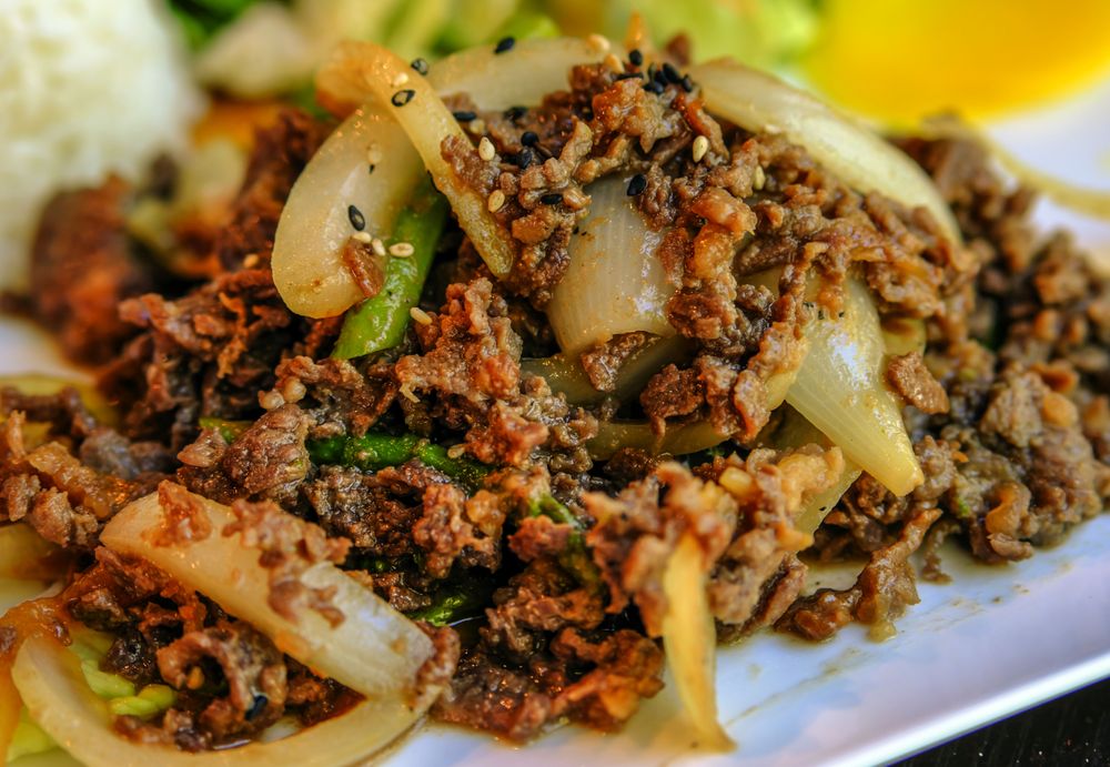 Bulgogi at Kamura restaurant in Santa Rosa. Yelp.