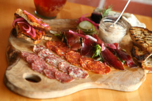 House-cured salami & cheese at Diavola Pizzeria & Salumeria, in Geyserville. (Christopher Chung/The Press Democrat)