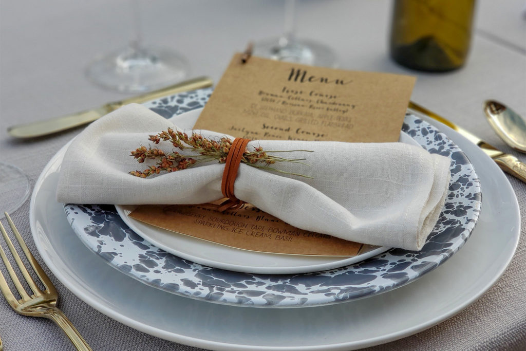 Pop up dinners at Bowman Cellars. Heather Irwin/PD