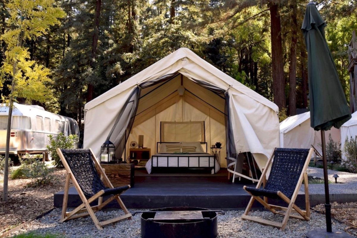 AutoCamp in Guerneville also has glamping tents. (AutoCamp Russian River)