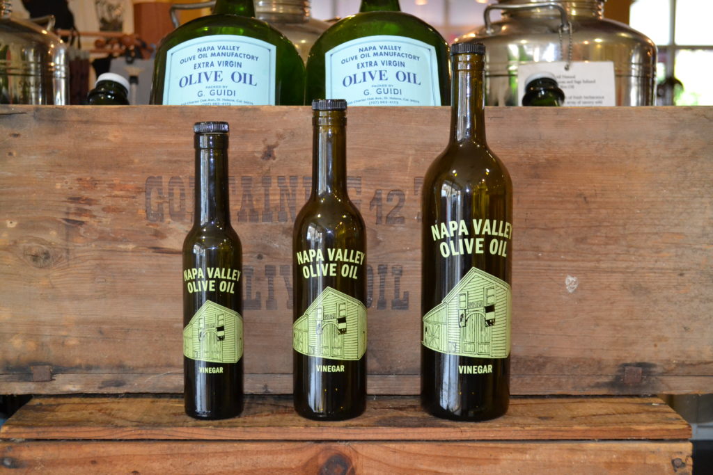 Bottles of vinegar from Napa Valley Olive Oil Co. in St. Helena. (Napa Valley Olive Oil Company)