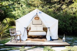 Glamping tent at Boon Hotel & Spa in Guerneville. (Boon Hotel & Spa)