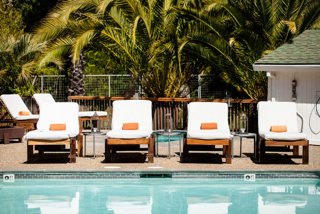 The pool area at Boon Hotel + Spa in Guerneville. (Boon Hotel + Spa)