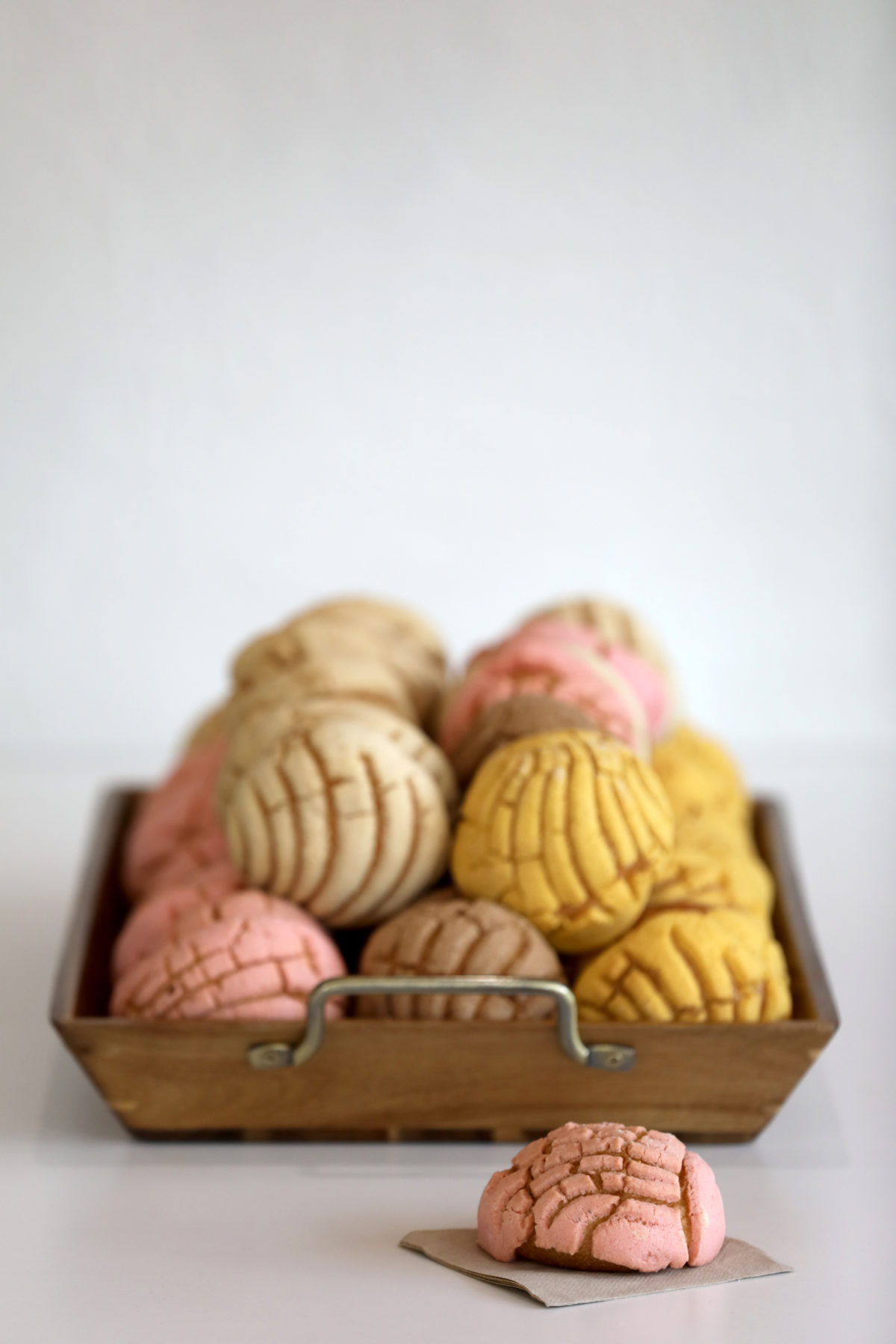 Conchas, a Mexican sweet bread, at Tia Maria Panaderia y Pasteleria in Santa Rosa on Tuesday, August 6, 2019. (BETH SCHLANKER/ The Press Democrat)