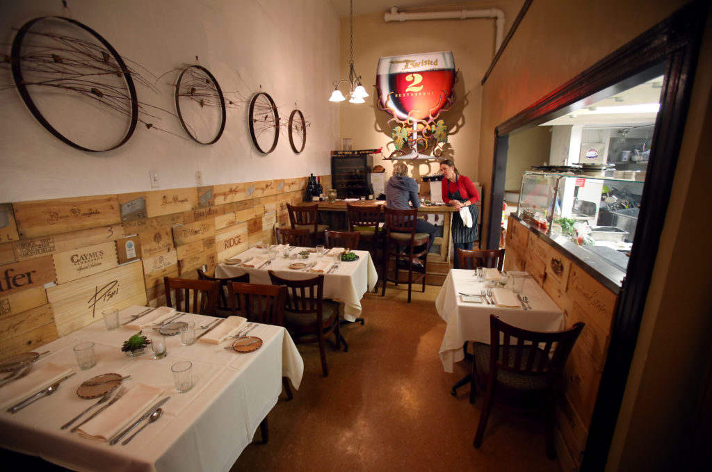 The small space for Twisted 2 restaurant gets ready to open in Petaluma on Friday, December 13, 2013. (Conner Jay/The Press Democrat)