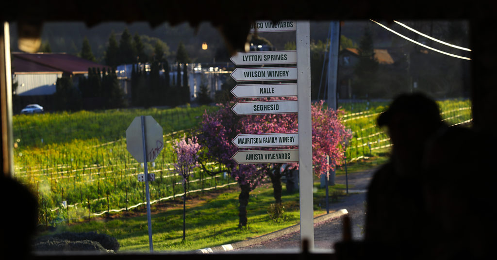The view from the Dry Creek General Store is all wine country. (Kent Porter / Press Democrat) 2011