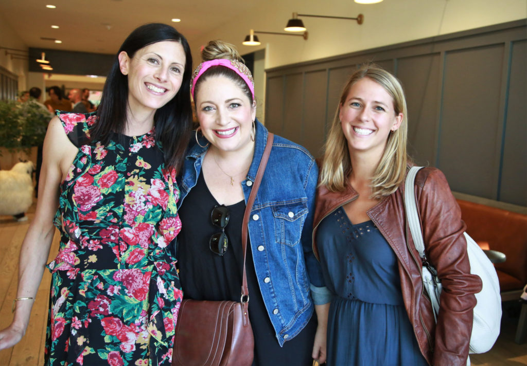 Liddy Parlato (left), Brittainy Haraszthy (center) and Christina Thiry pose for a photo at the Grand Reopening of MacArthur Place in Sonoma California, Thursday August 1, 2019. (Photo Will Bucquoy/For Sonoma Magazine).
