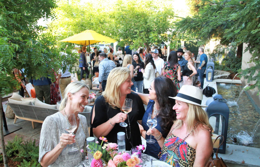 Guests enjoy the newly remodeled facilities at the Grand Reopening of MacArthur Place in Sonoma California, Thursday August 1, 2019. (Photo Will Bucquoy/For Sonoma Magazine).
