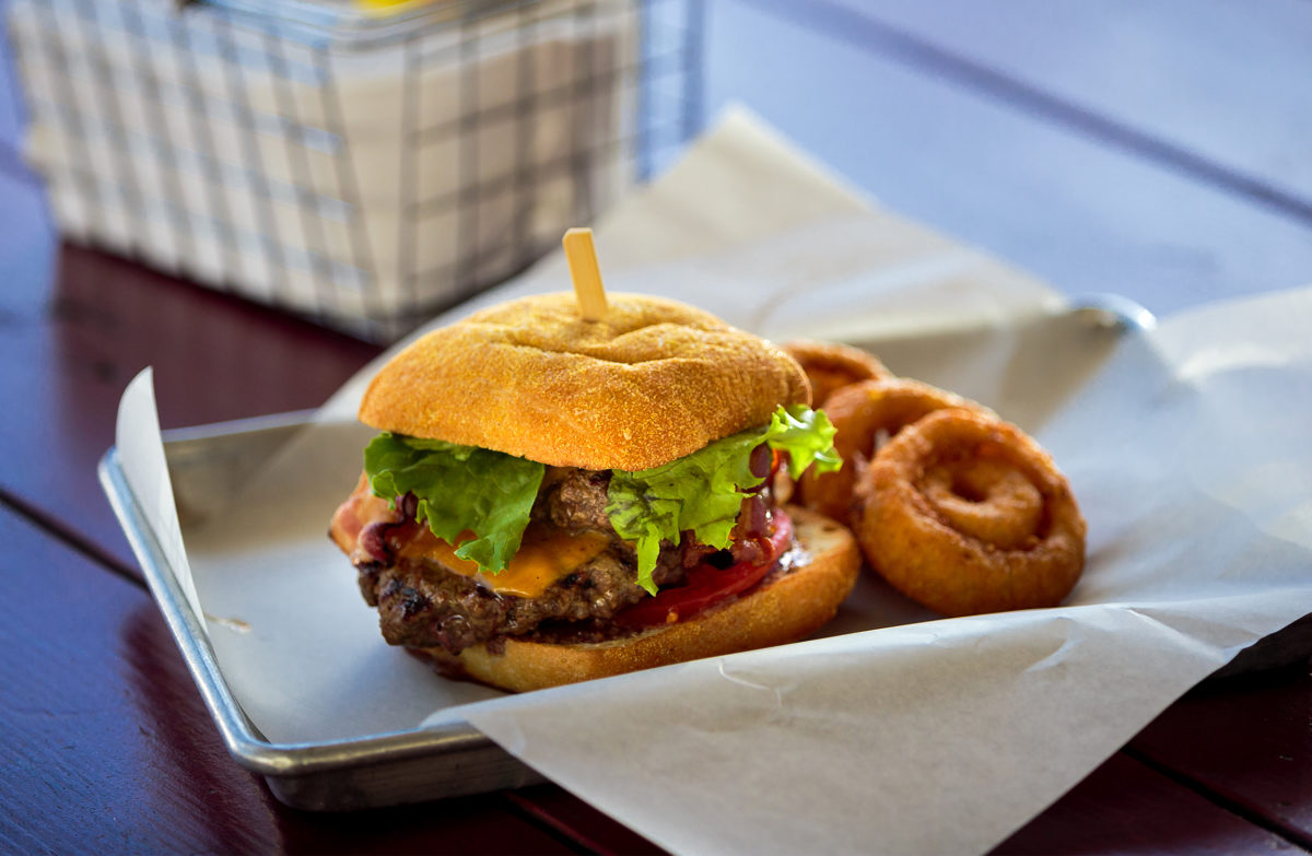 The Mondo Double cheeseburger, weighing in at 14 ounces from Healdsburger in Healdsburg. (The Press Democrat, file)