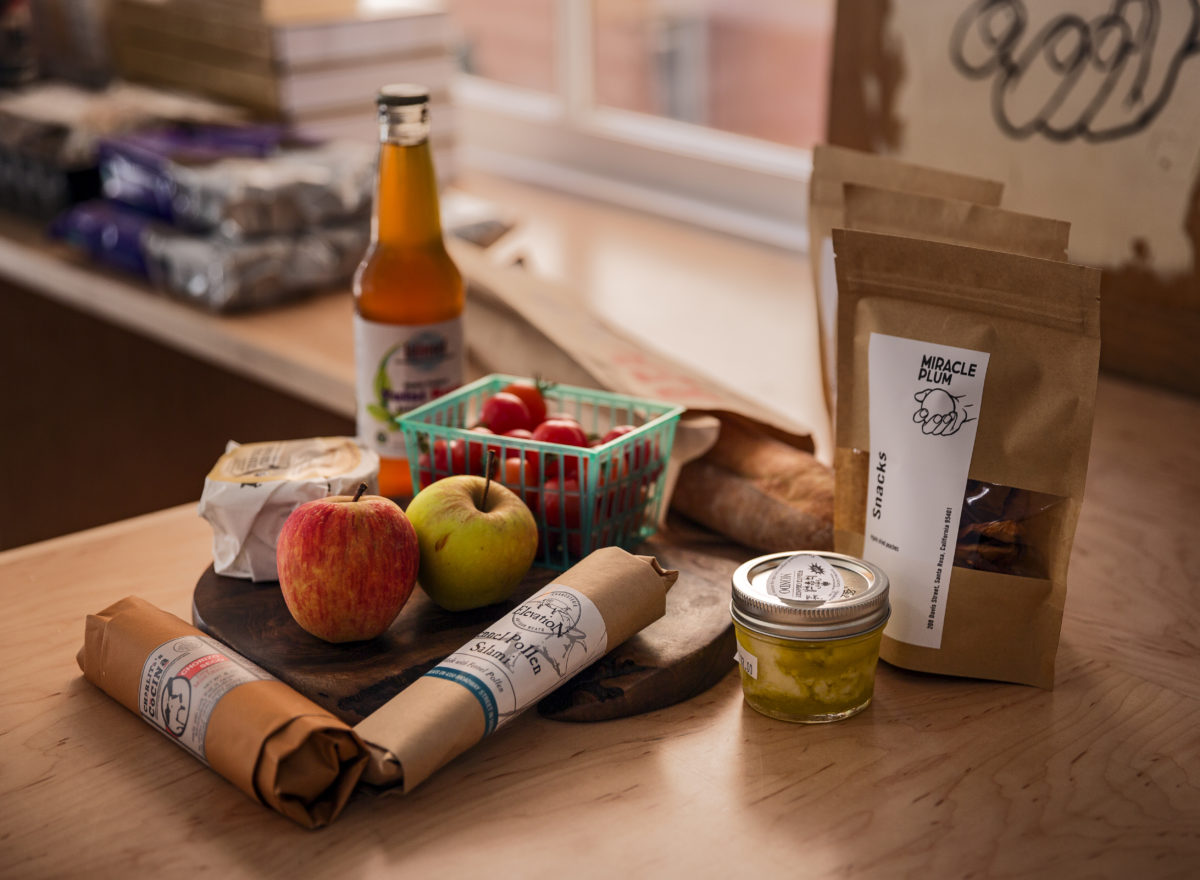 Miracle Plum sells an eclectic mix of wine, rare food products and utensils as well as pre-made salads and sandwiches. (Chris Hardy / Sonoma Magazine)