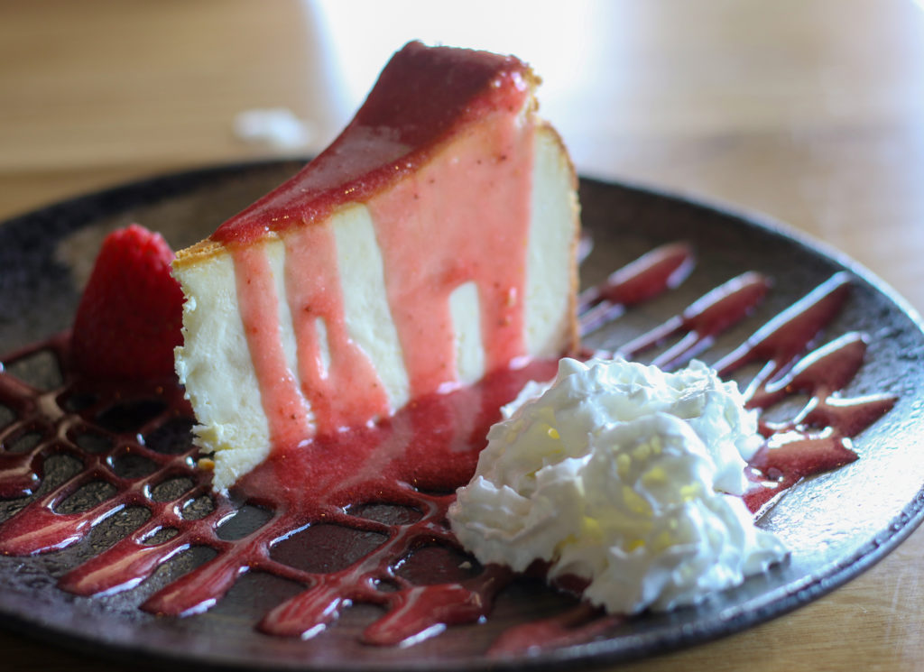 Cheesecake at Ayawaska in Petaluma. Heather Irwin/PD