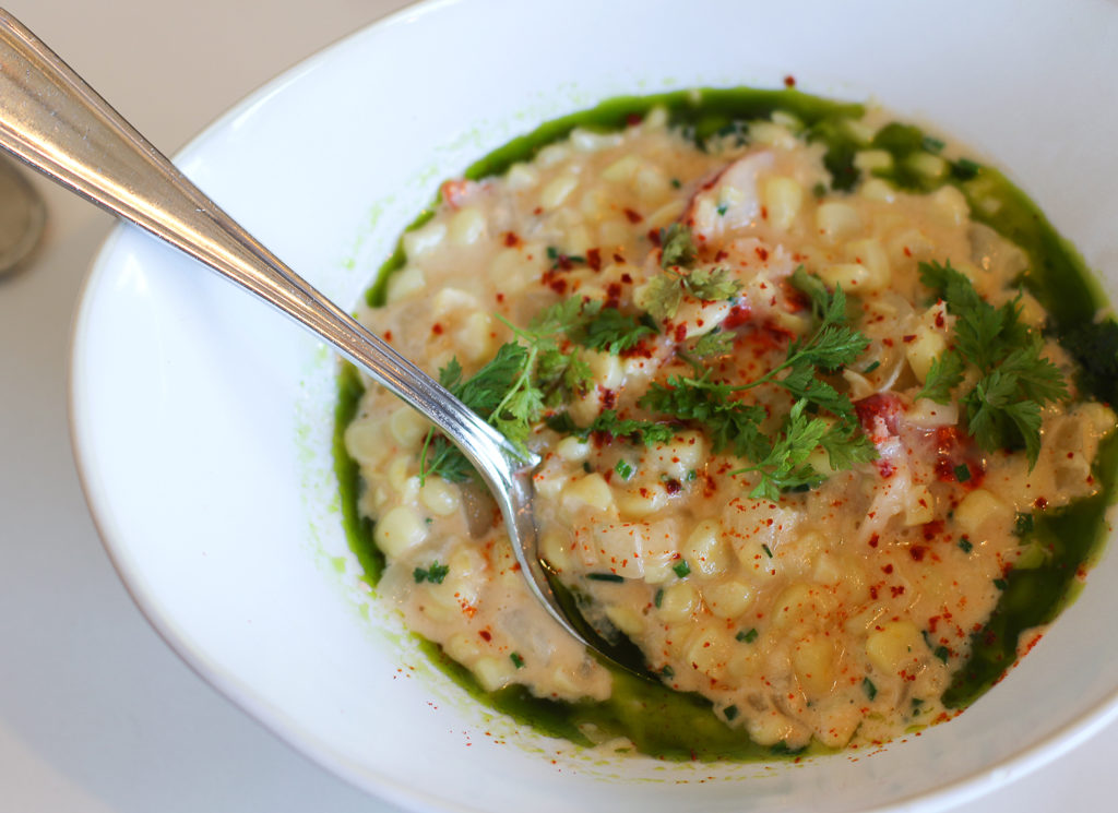 Corn at Willi’s Wine Bar in Santa Rosa. Heather Irwin/PD