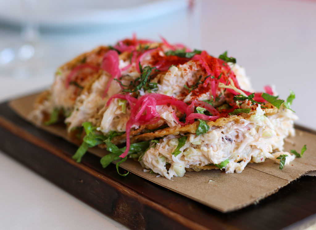 Crab tacos at Willi’s Wine Bar in Santa Rosa. Heather Irwin/PD